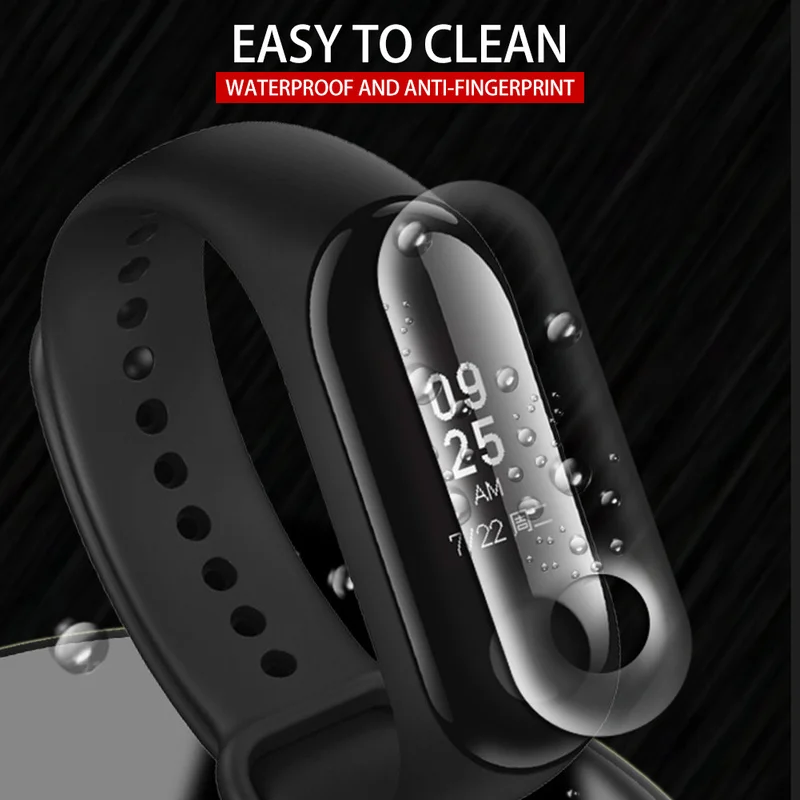 1/2/3/4/5 шт Экран протектор для Xiaomi mi band 2 и устойчивая к царапинам закаленное гидравлический пленка для mi band 2 Smart аксессуары для часов