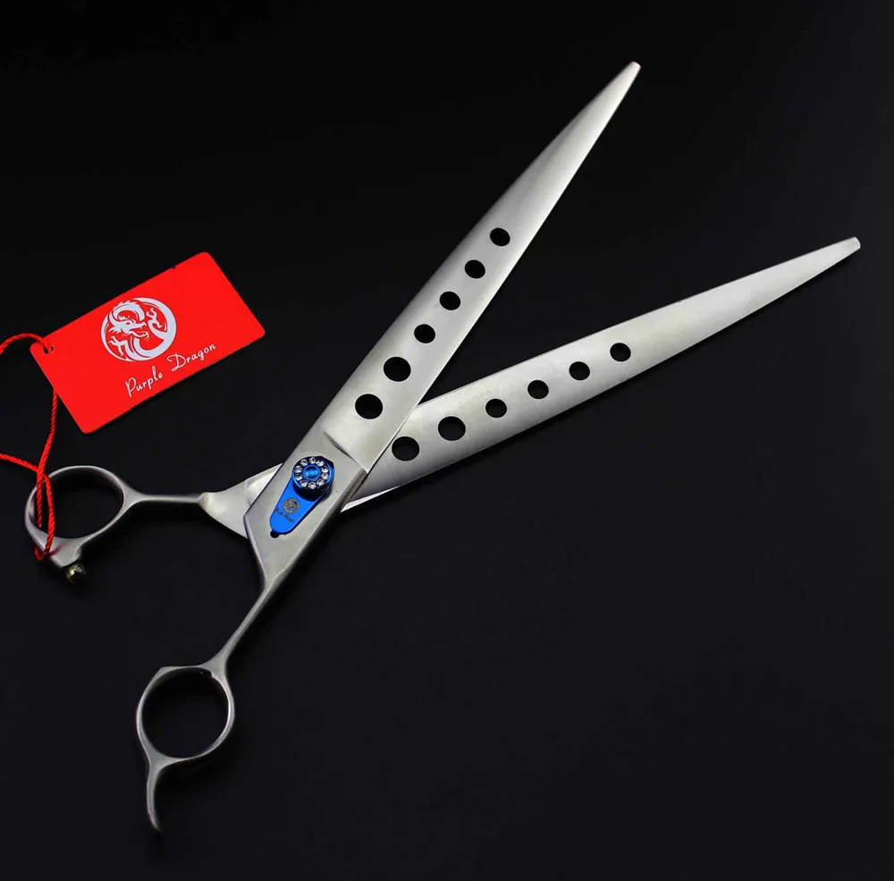 10" straight scissors for dog grooming 440C material professional pet