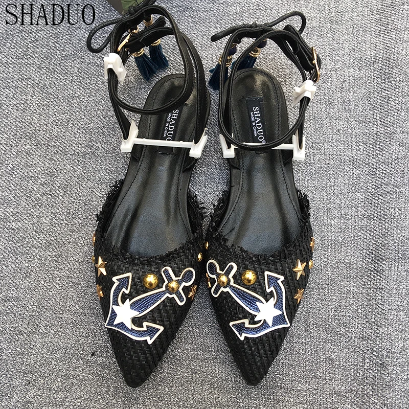 Genuino Correa Verano Estrella Tejida Amarilla Superior Sandalias Cuero Mujeres Puntas 2018 Cruz luz Planas Negro Calidad Cinco De Remache Del aw1CxqI