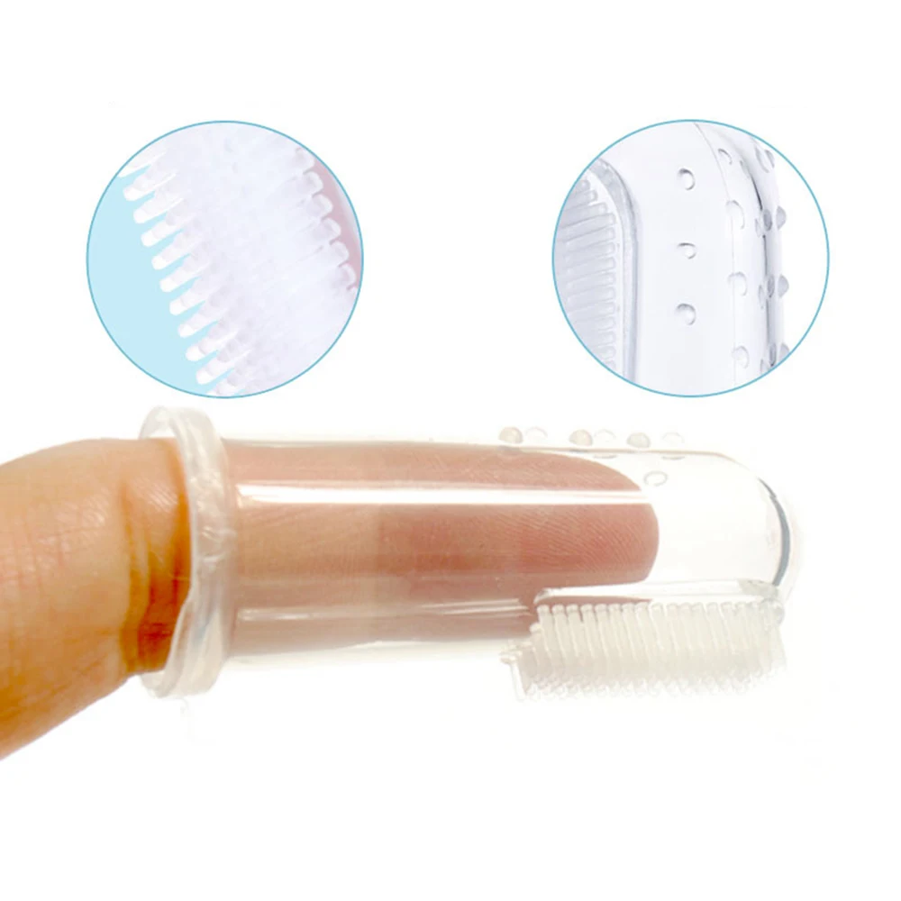 Soft Silicone Baby Finger Toothbrush-2