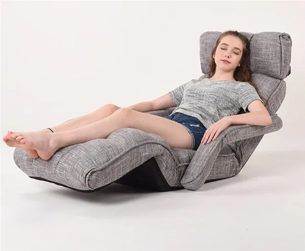 Роскошный пол складной шезлонг кресло современная мода гостиная комфорт кушетка ленивый лежащий мягкий диван-кровать