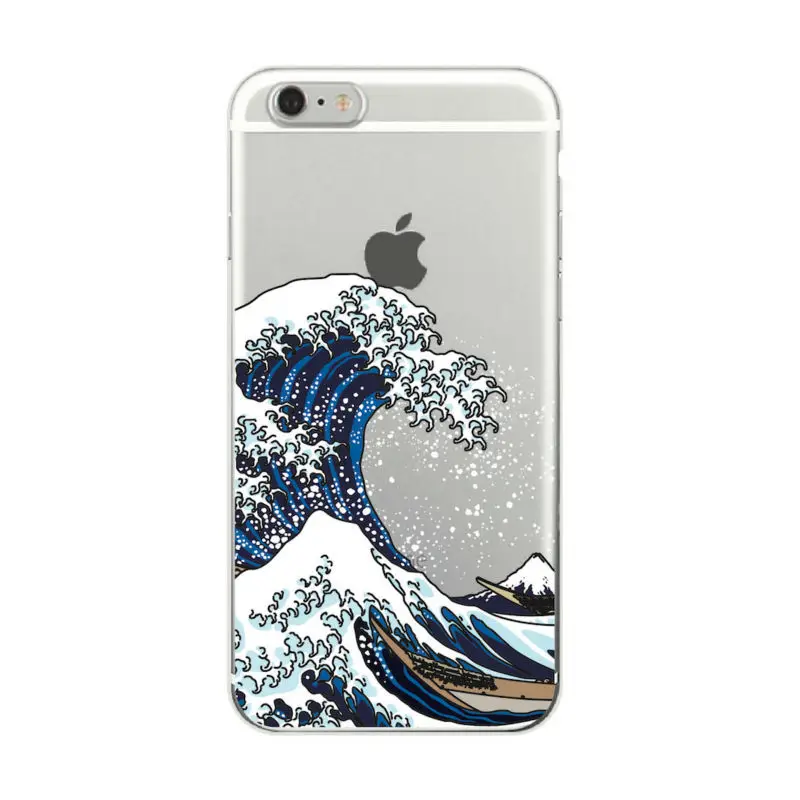 Мягкий ТПУ чехол для телефона Kanagawa The Great Wave Off чехлы iPhone 11 Pro 7Plus 7 6 6S 12 SE XS Max|Бамперы|
