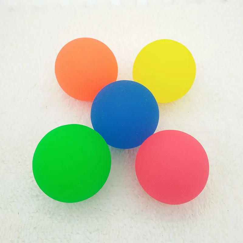 1pc toy ball Candy color Bouncy Ball child elastic rubber ball Children