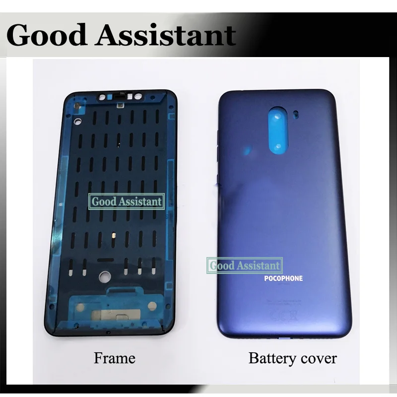 

6.18'' For Xiaomi poco F1 / mi Pocophone F1 LCD Faceplate Frame Front Middle Frame Housing Battery Door Back Cover Housing Case