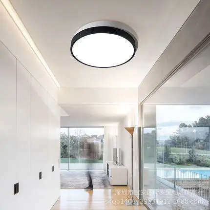 Dormitorio lámpara de techo led redondo Iluminación salón lamparas de techo iluminación plafonnier luminaria LED estudio pasillo led