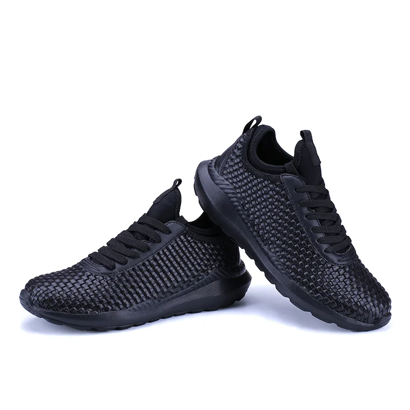 Летняя дышащая обувь 2017 мужские кроссовки плетеные трендовые спортивные туфли