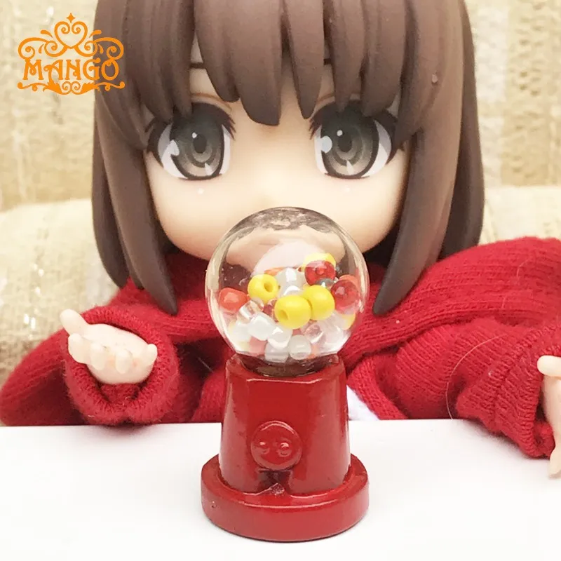 

New 1:12 Scale Dollhouse Miniature Candy Machine Doll House Decor Accessories Classic Toys Pretend Play Furniture Toy Child Gift