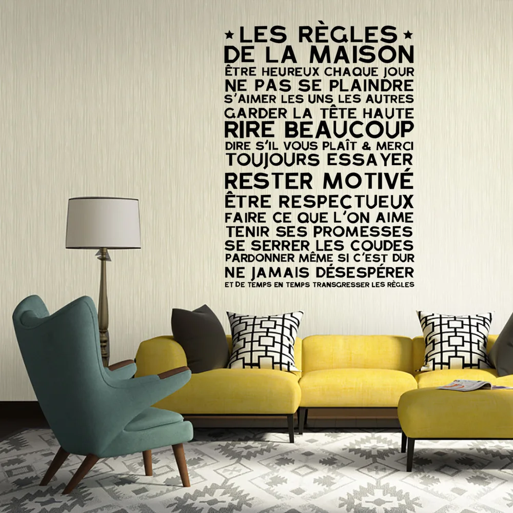 Arte Diseno Decoracion De La Casa Vinilo Casa Francesa Reglas