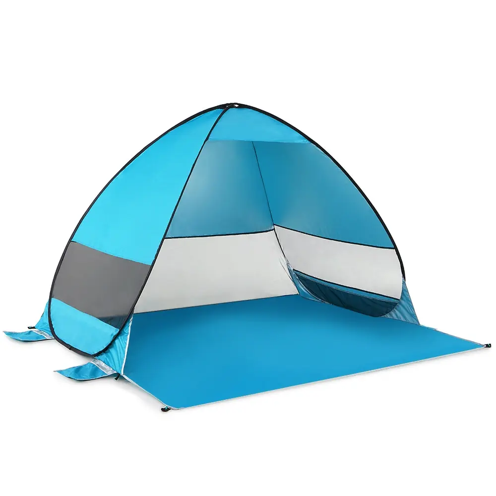 Oudoor Сверхлегкий Палатка автоматический Pop Up Палатка ветрозащитная Водонепроницаемый для пляжного зонтика походы, рыбалка, пеший туризм навес для защиты от солнца