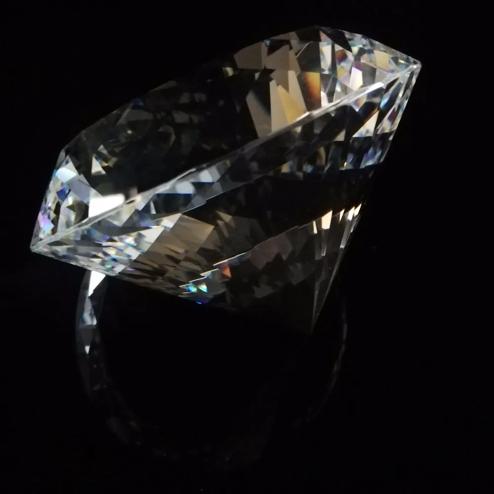 100 мм, прозрачный кристалл, бриллиант, подарок на день рождения, Кристалл K9, стекло, бриллиант для девушки, кристалл, большие камни для свадебной вечеринки, поставка