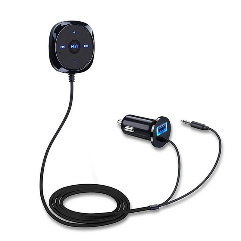 Автомобильный Bluetooth Hands-Free беспроводной автомобильный 3,5 мм приемник Bluetooth музыкальный аудио приемник адаптер