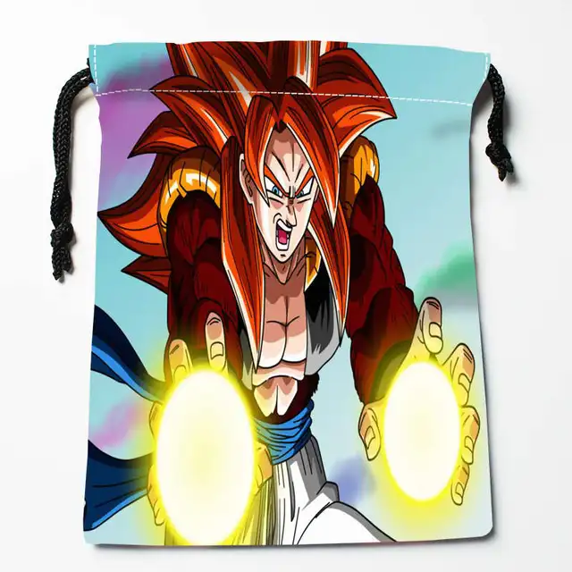 New Arrival Dragon Ball Z Goku Fight Drawstring Bags Custom Storage