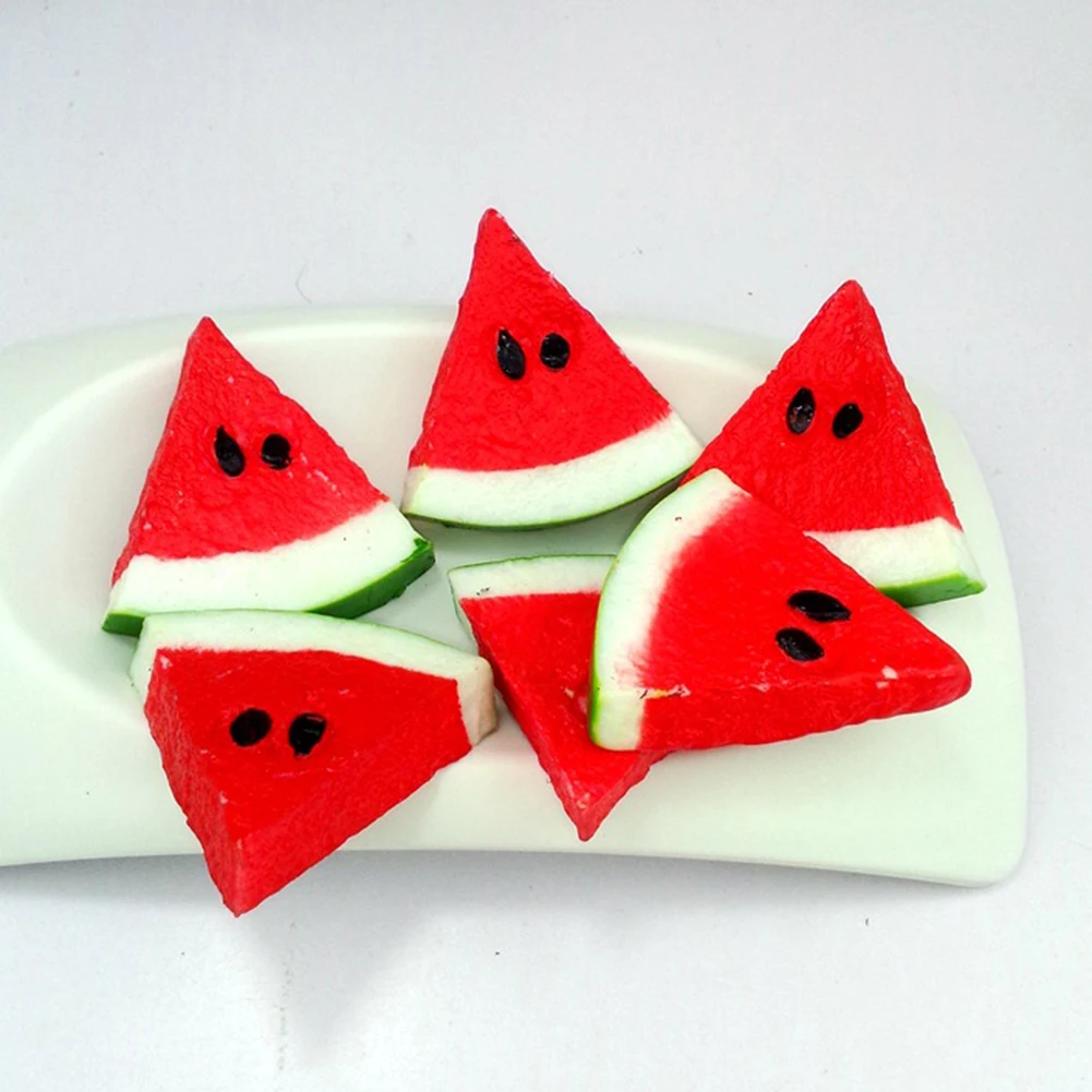 

7pcs/set Artificial Simulation Mini Fake Fruit Decor Fake Watermelon Photography Props Home Party Decoration