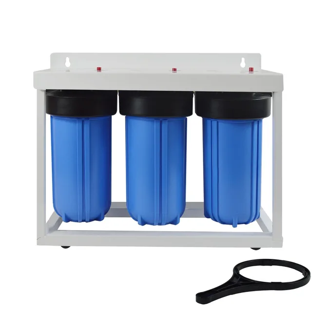 High Quality! 3 Stage Big Blue Whole House Water Filtration System with