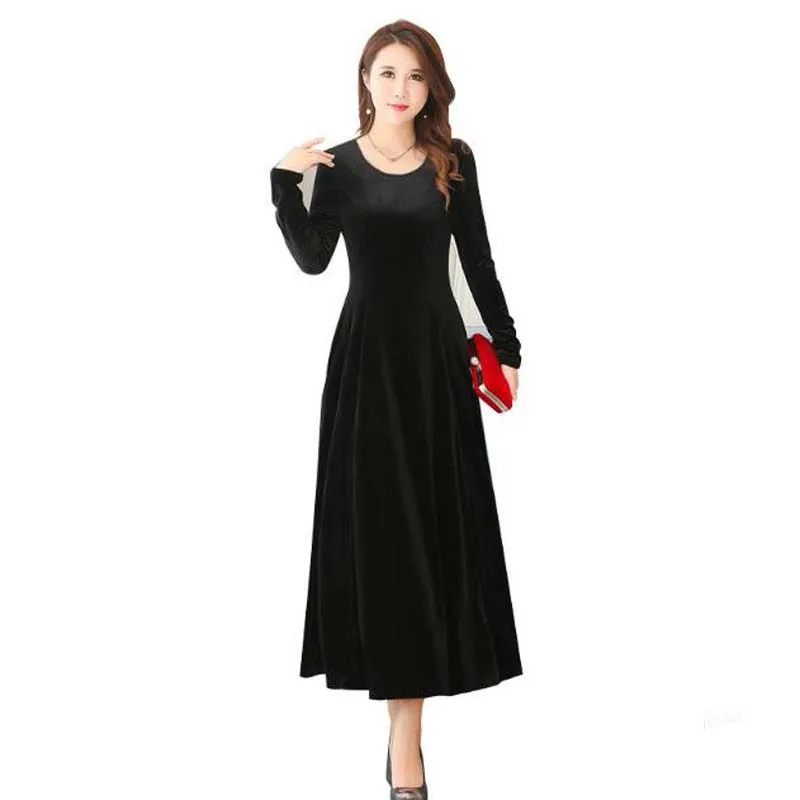Shop gold long dresses with sleeves for women for women