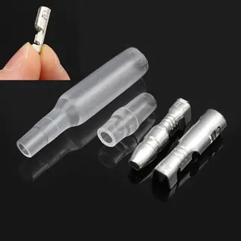 

50 Sets 4mm Car Motorcycle Electrical Connector Wire Male Female Socket Classic Terminal With Insulation Cover