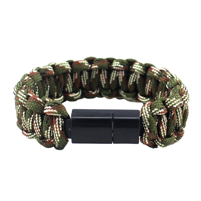 

Multifunctional Charging Data Line for IOS Paracord Bracelet Wristband Paracord Charger Outdoor Survival Saving Bracelet