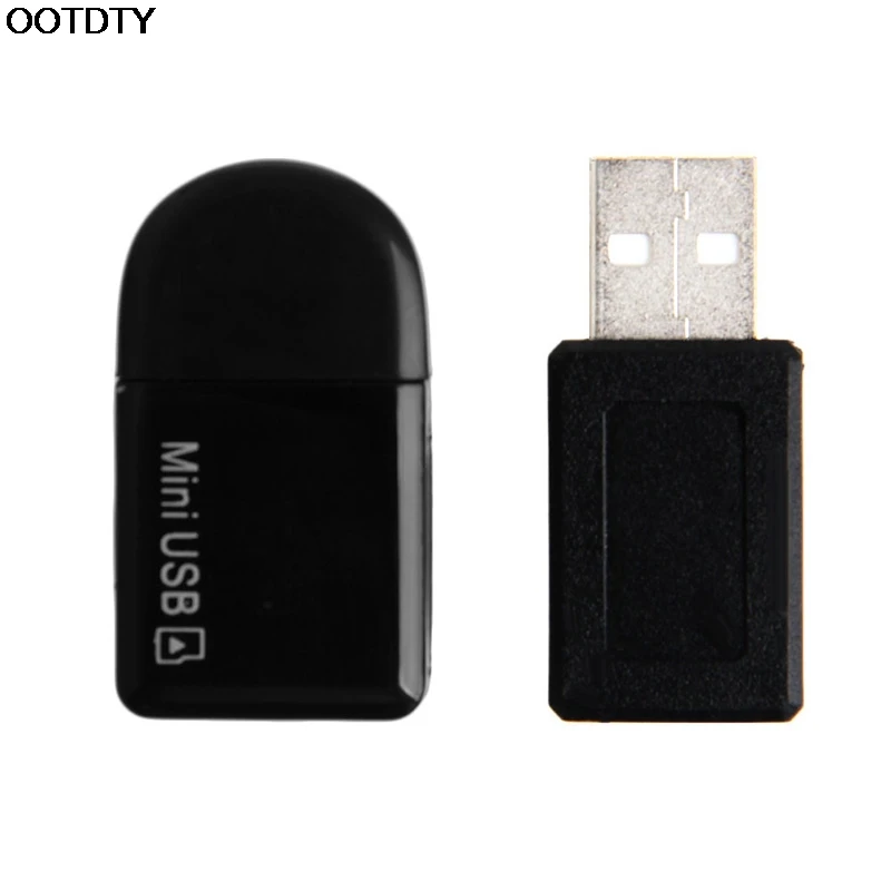 Мини USB к TF T-flash Micro SD кардридер адаптер для автомобиля Aux Out аудио Музыка-Новый горячий