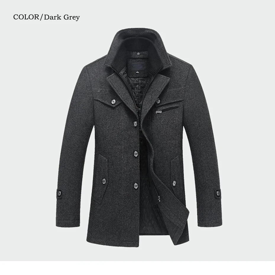Зимние мужские плотные пальто, приталенные куртки, мужская повседневная теплая верхняя одежда, куртка и пальто, мужские пальто, Мужская брендовая одежда, M-4XL ML095