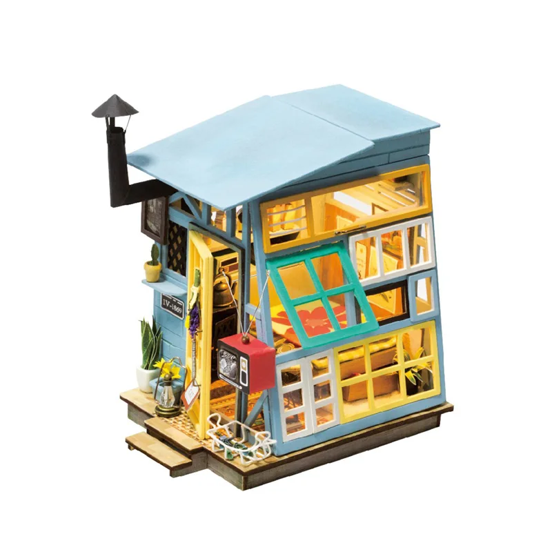 

DIY Wooden Dollhouse Miniatures And Furniture Children Adult Miniature Dolls Houses Model Building Kits Dollhouse Creative Toy