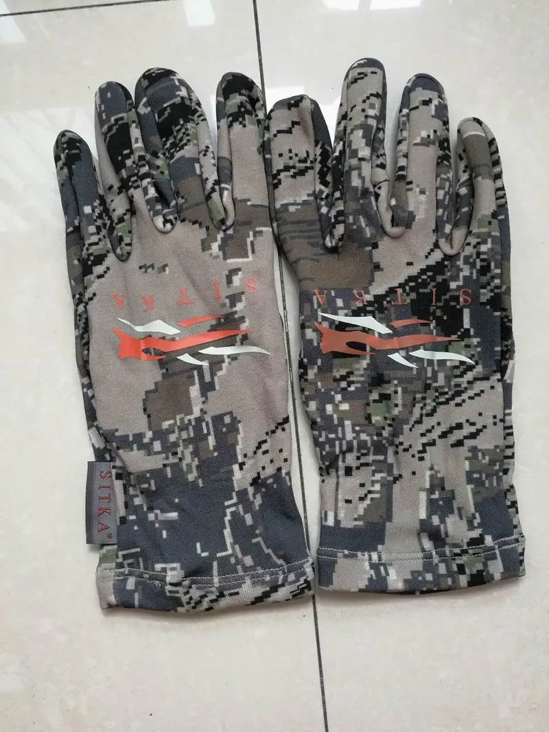 Мужские перчатки Sitka для охоты, тонкие перчатки из мериносовой шерсти, влагоотводящие камуфляжные перчатки, верхняя одежда Golves, американский размер M-XL, акция