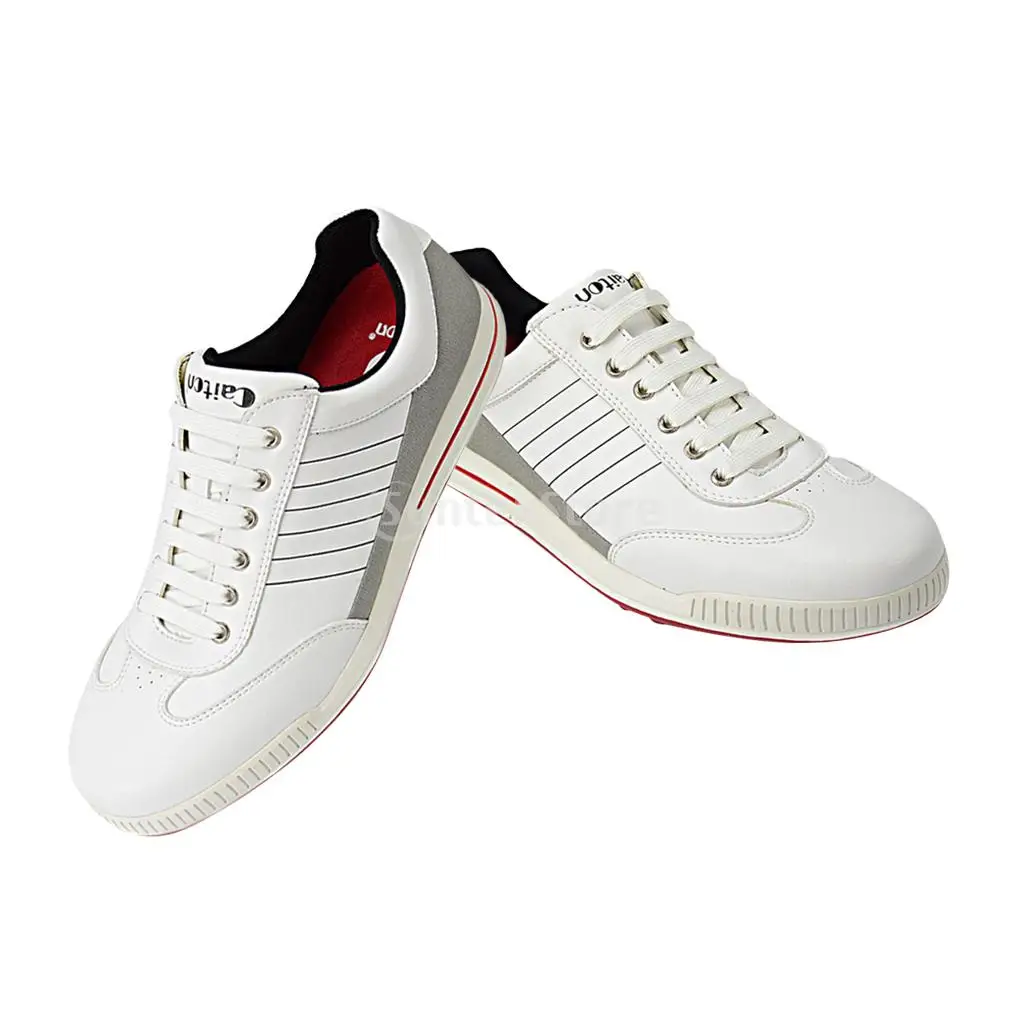 

Non-slip Breathable Men's Golf Shoes, Anti-collision Waterproof Lightweight White Sports Shoes, Size EU39-44