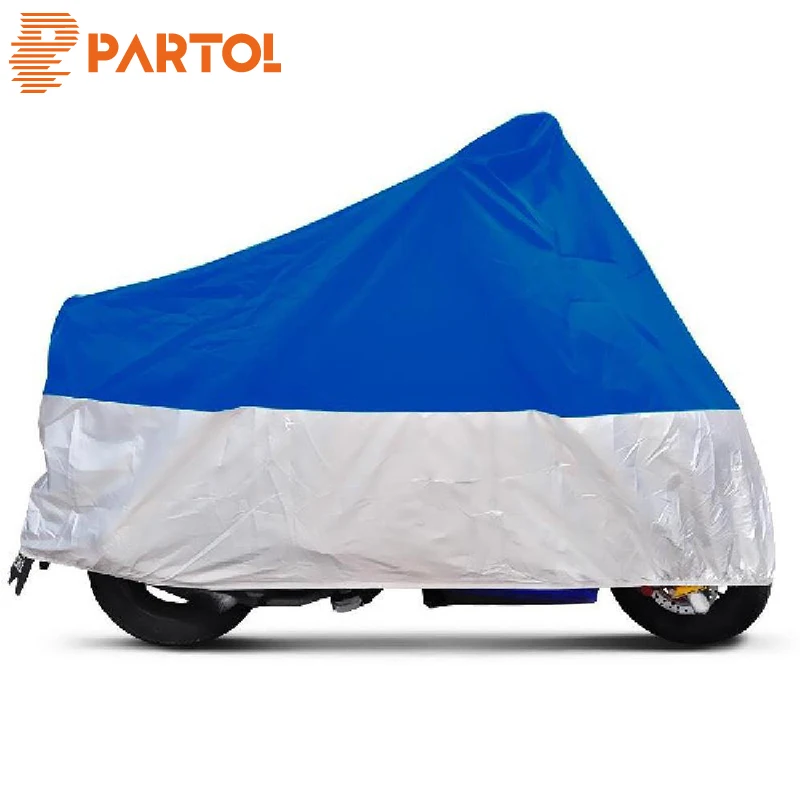 

Partol XXXL Big Size Motorcycle Cover Weatherproof Fadeproof Anti-UV Breathable Protect Motorbike Against Rain Snow Dirt Dust