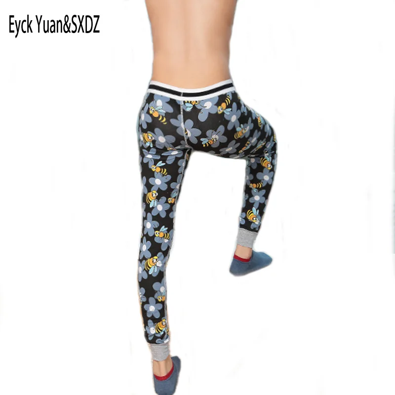 

2017 Winter Warmed Men's Long Johns Cotton Printed Thermal Underwear For Men Thermo Underwear Long Johns Underpants