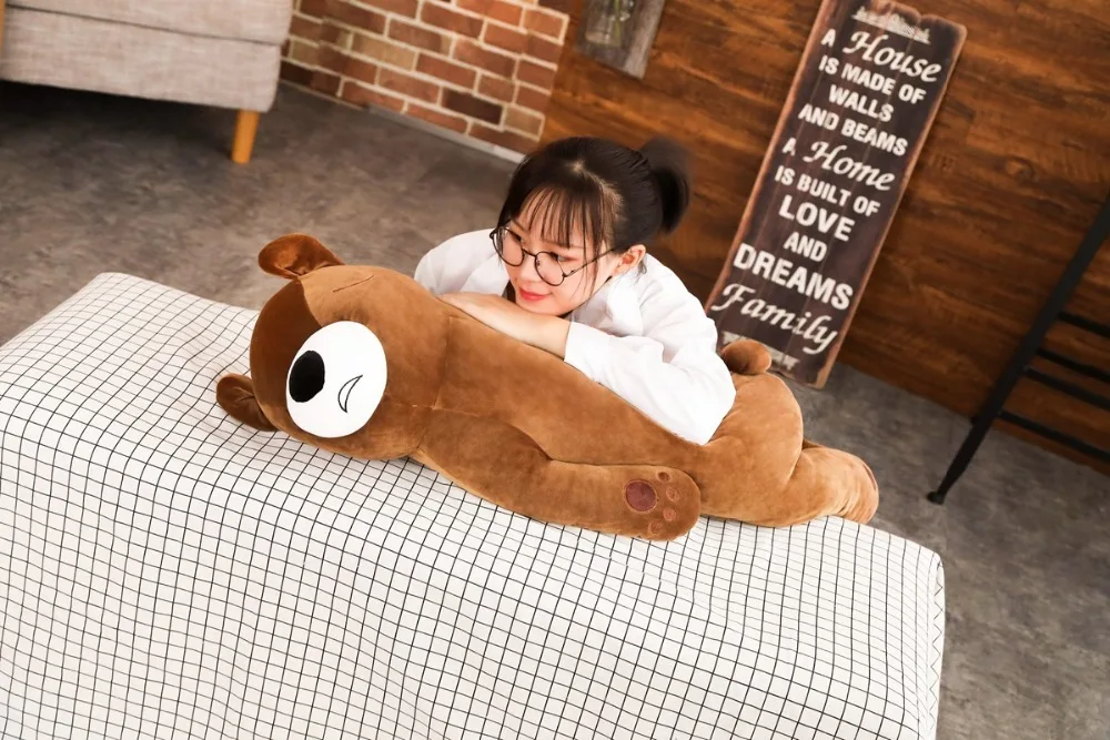 Centímetros de Dormir Urso de Brinquedo de Pelúcia Bicho de Pelúcia Urso de Pelúcia Brinquedos para Crianças Macio Travesseiro Brinquedo Casa Decoração Cama Decente 60 - 80 9 Urso de Pelúcia Travesseiro Brinquedos Para Crianças