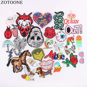 

Fashion Design Fruit Pizza Unicorn Patch Iron On Cartoon Patches Cute Cheap Embroidered Patches For Clothes DIY Applique Badges