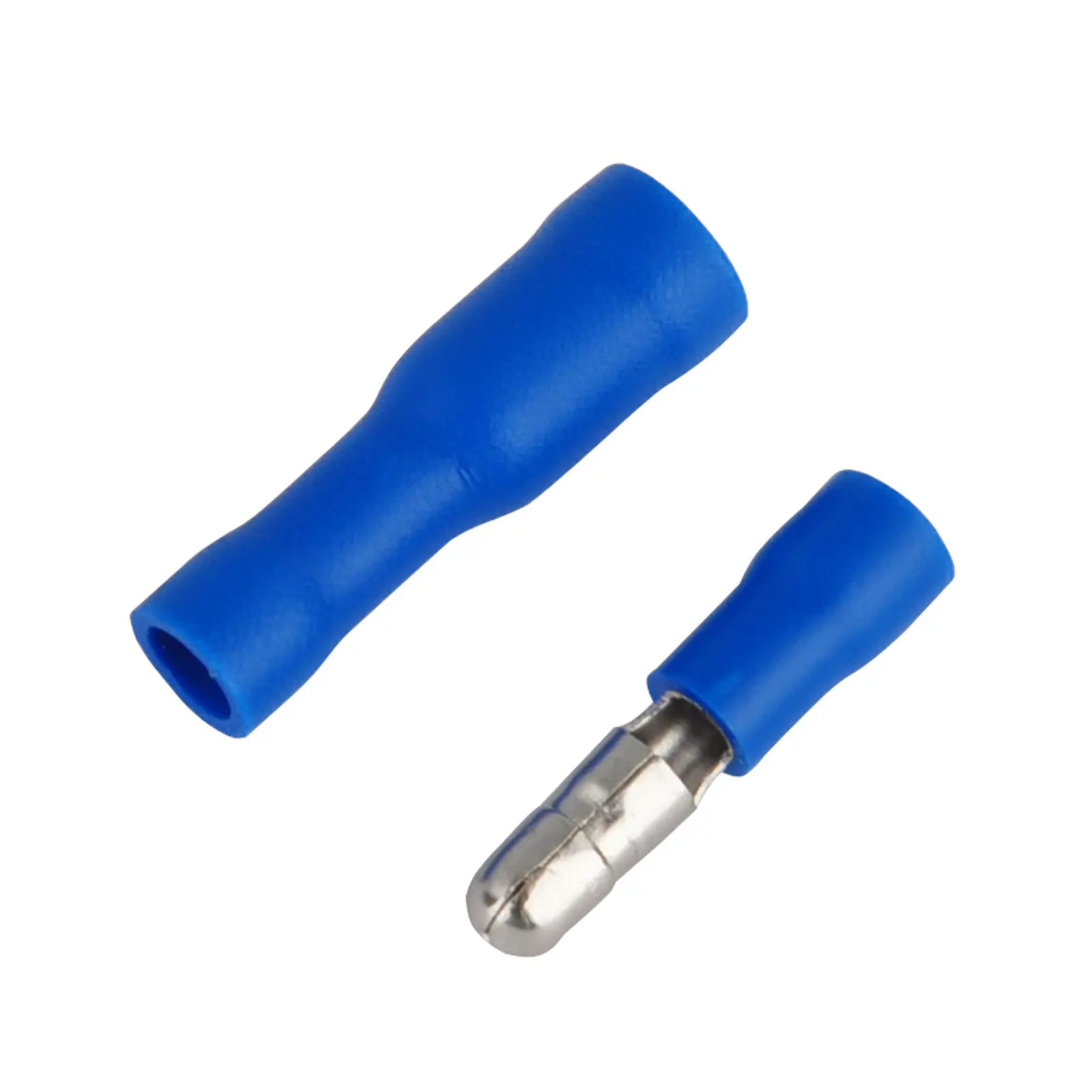 High Quality Blue 50pcs Male +50pcs Female Bullet Connectors Insulated Wire Crimp Terminals