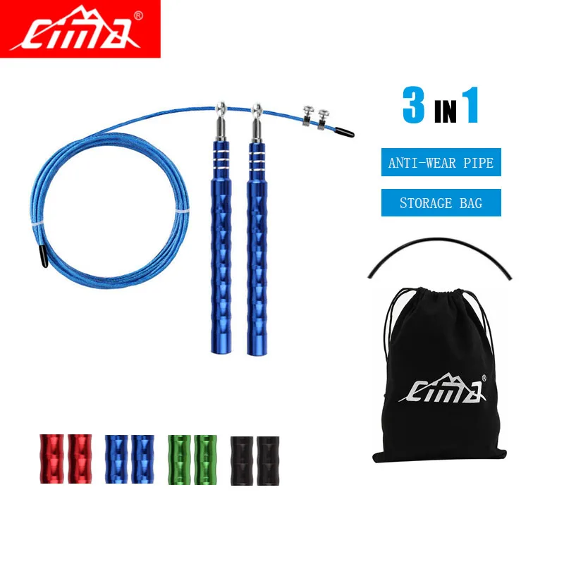 

Professional Jump Ropes Crossfit Metal Steel Thread Handle Bearing Skip Rope For Gym Fitness Sports Speed Training Jump Rope