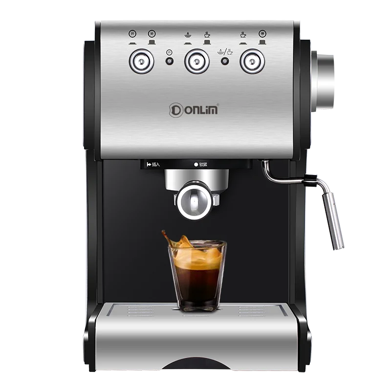 Donlim DL-KF500S Паровая Бытовая кофемашина коммерческий эспрессо 1050 Вт 20BAR
