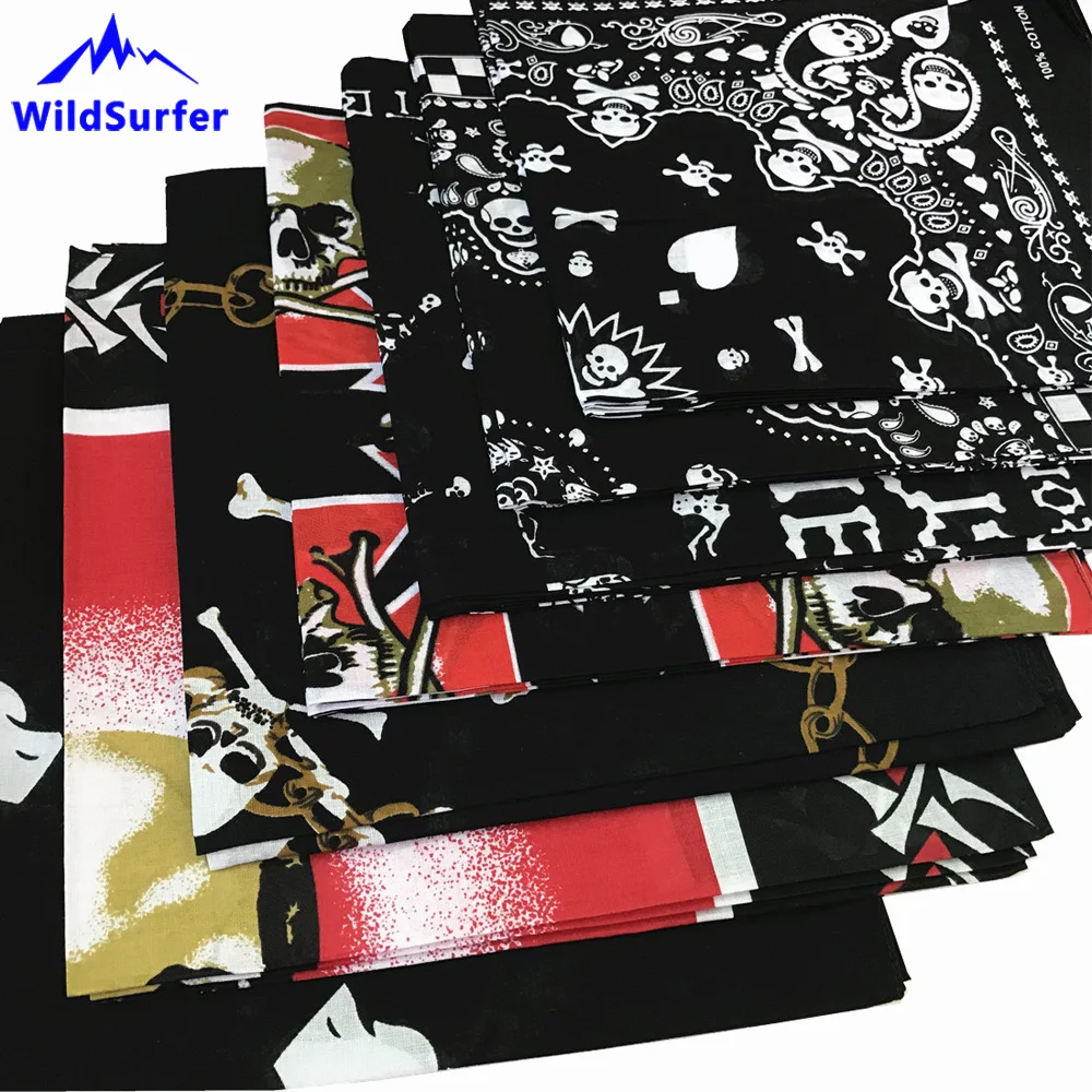 WildSurfer Skull Hiking Scarves Outdoor Cotton Bandana Running Neck Scarf Cycling Balaclava Headwear Headband Fishing Mask FJ05 WildSurfer Skull Hiking Scarves Outdoor Cotton Bandana Running Neck Scarf Cycling Balaclava Headwear Headband Fishing Mask FJ05