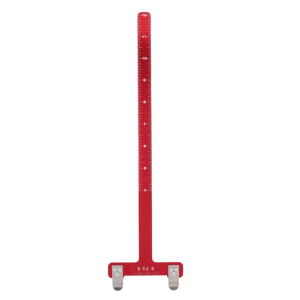Outdoor Pro Archery Aluminum Alloy Ruler T Shaped Bow Square Tool for Recurve Compound Bows Longbow Tuning Nocking Point