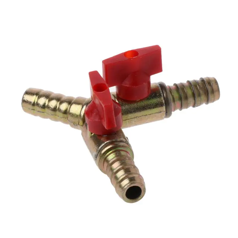 

3/8" ID Hose Barb Y Shape 3 Way Shut Off Ball Valve Fitting For Gas Water Oil