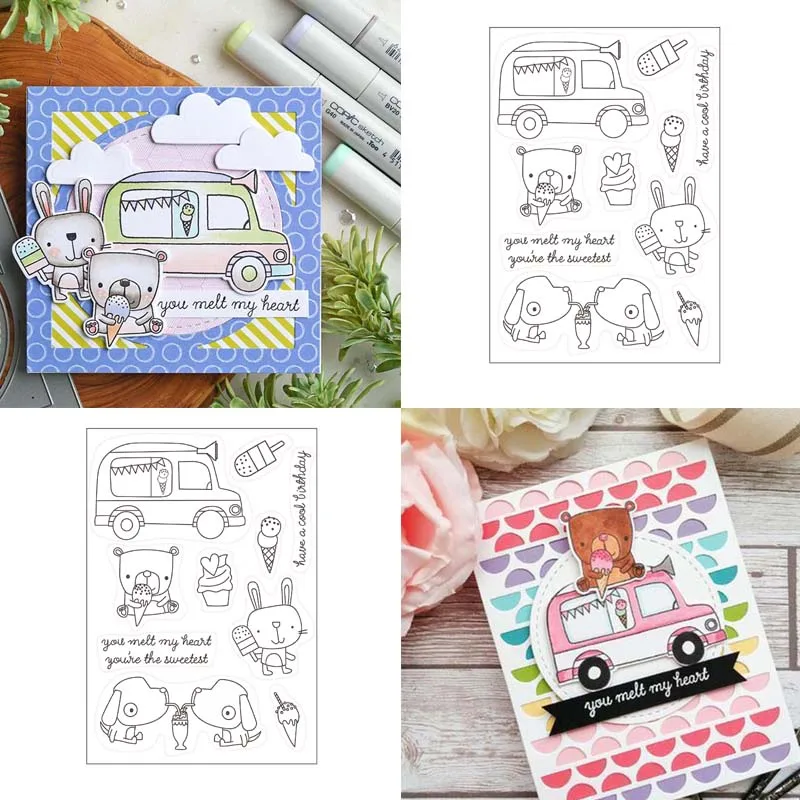 

You melt my heart Transparent Clear Stamp for DIY scrapbooking/photo album card making stationary supply