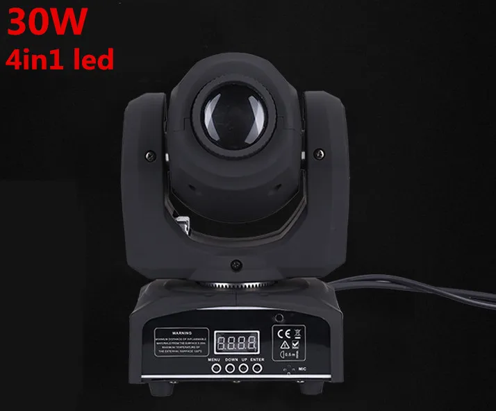 

DMX Stage Spot Moving LED Mini Moving Head Light 30W DMX dj 8 gobos effect stage lights