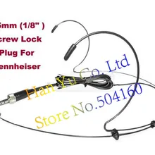 10 шт. BL-S401 черного цвета двойной крючок bluetooth гарнитуры микрофон для SENNHEI-SER G1 G2 G3 3,5 мм стерео закручивающаяся крышка