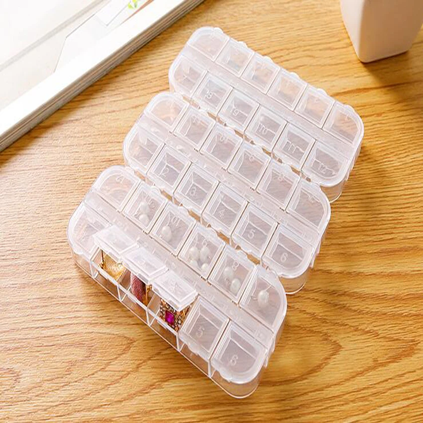 1 PC nueva caja de herramientas de joyería portátil de 12 ranuras con número de anillo de contenedor piezas electrónicas de tornillo de almacenamiento de componentes caja 1 PC nueva caja de herramientas de joyería portátil de 12 ranuras con número de anillo de contenedor piezas electrónicas de tornillo de almacenamiento de componentes caja
