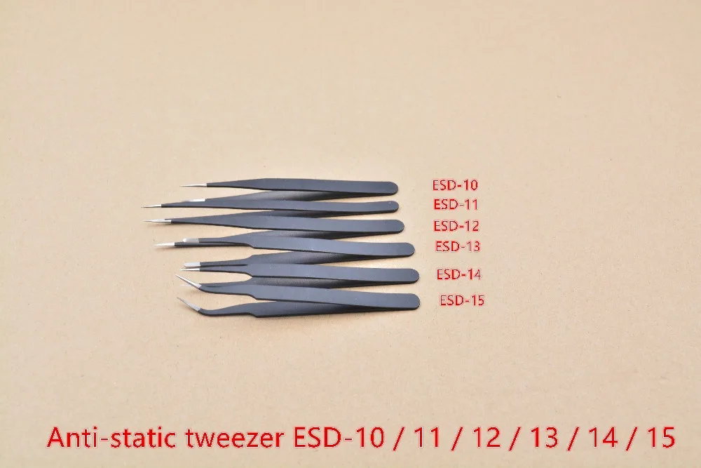 1 шт. антистатический пинцет из нержавеющей стали|tweezers clamp|tweezers electronictweezer stainless |
