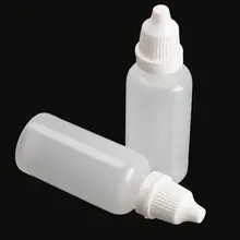 10 Pcs 10ML 1 3 OZ LDPE Plastic Childproof Dropper Bottles Oil Lotion Refillable Bottle