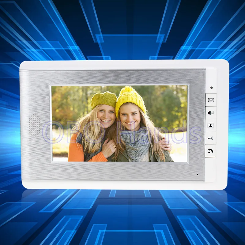 High quality 7 video font b door b font phone indoor monitor screen with physical button