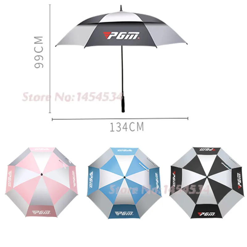 PGM Authentic Men Lady Golf Umbrellas Large Umbrella Against Typhoongrade Fiberglass Straight