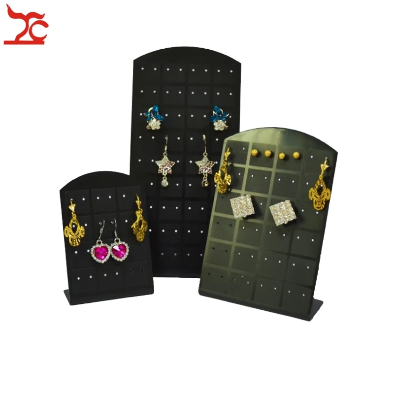 

Fashion Earrings Jewelry Organizer Stand Showcase Black Earring Stud Display Rack Convenient Earring Jewelry Hanging Holder