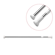 Spring Loaded Telescopic Rods Adjustable Rail Poles Clothes Wardrobe Tension Rail Pole Rods Hot Sale Spring Loaded Telescopic Rods Adjustable Rail Poles Clothes Wardrobe Tension Rail Pole Rods Hot Sale