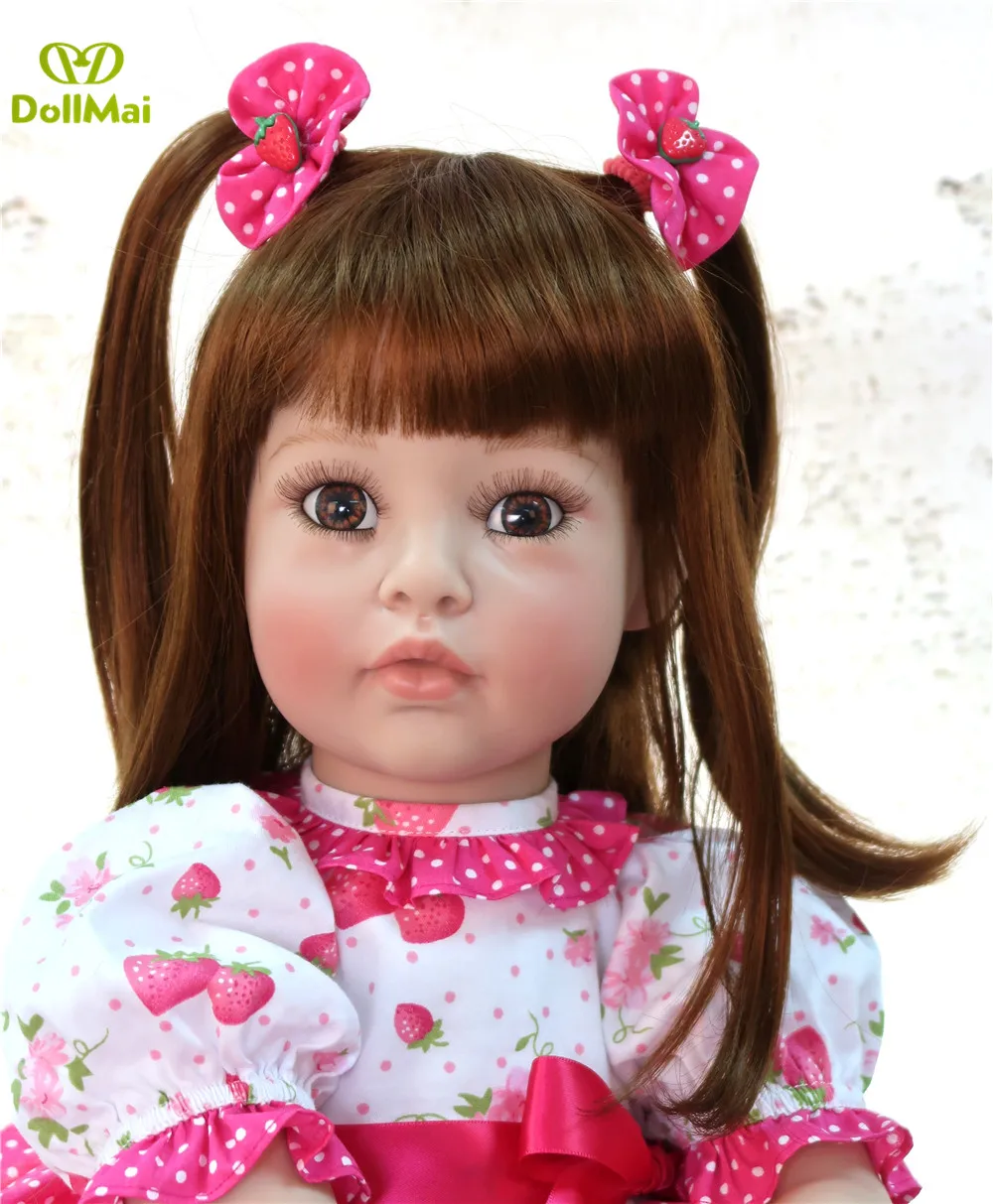 Большие 60 см мягкие силиконовые куклы Reborn baby girl реалистичный вид новорожденная Кукла Малыш adoras bebe menina reborn подарки