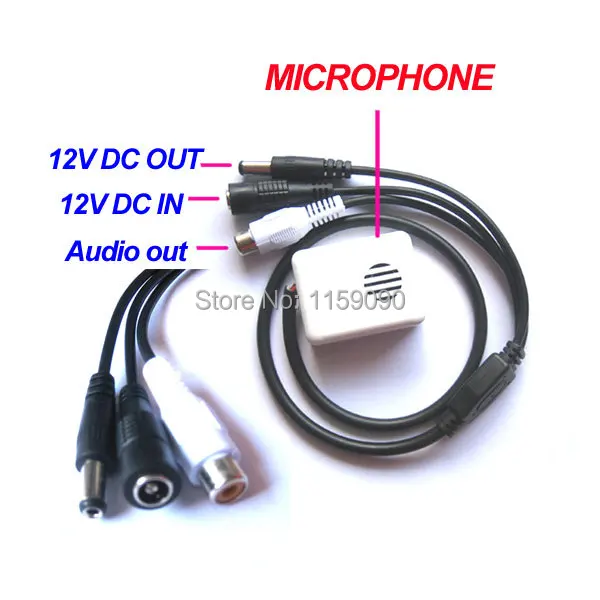 New Mic Audio Microphone for CCTV Security DVR Camerasin CCTV