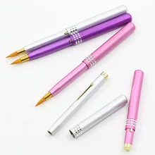5PCS Portable Retractable Lip Eyeliner Brushes Makeup Cosmetic Gloss Lipstick 02VY 2TJ8