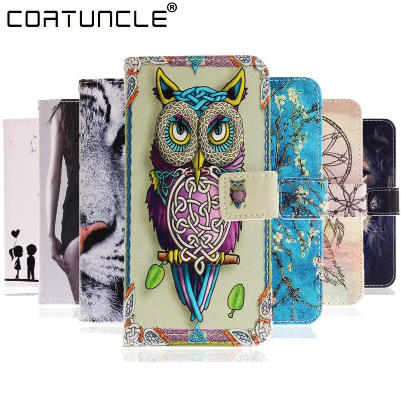 

COATUNCLE Flip Leather Case sFor Fundas Sony Xperia XA2 Ultra case For coque Sony XA2 Case owl Wallet Cover Stand Phone Cases